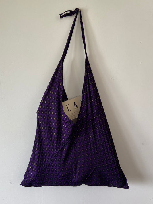 foldable-furoshiki-bag-upcycled-and-repurposed-purple