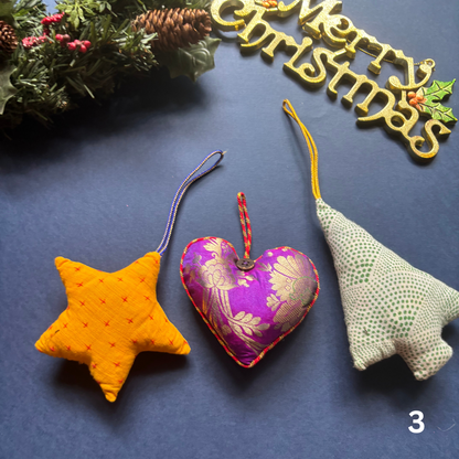 Christmas Ornaments | Large | Upcycled Christmas Decorations