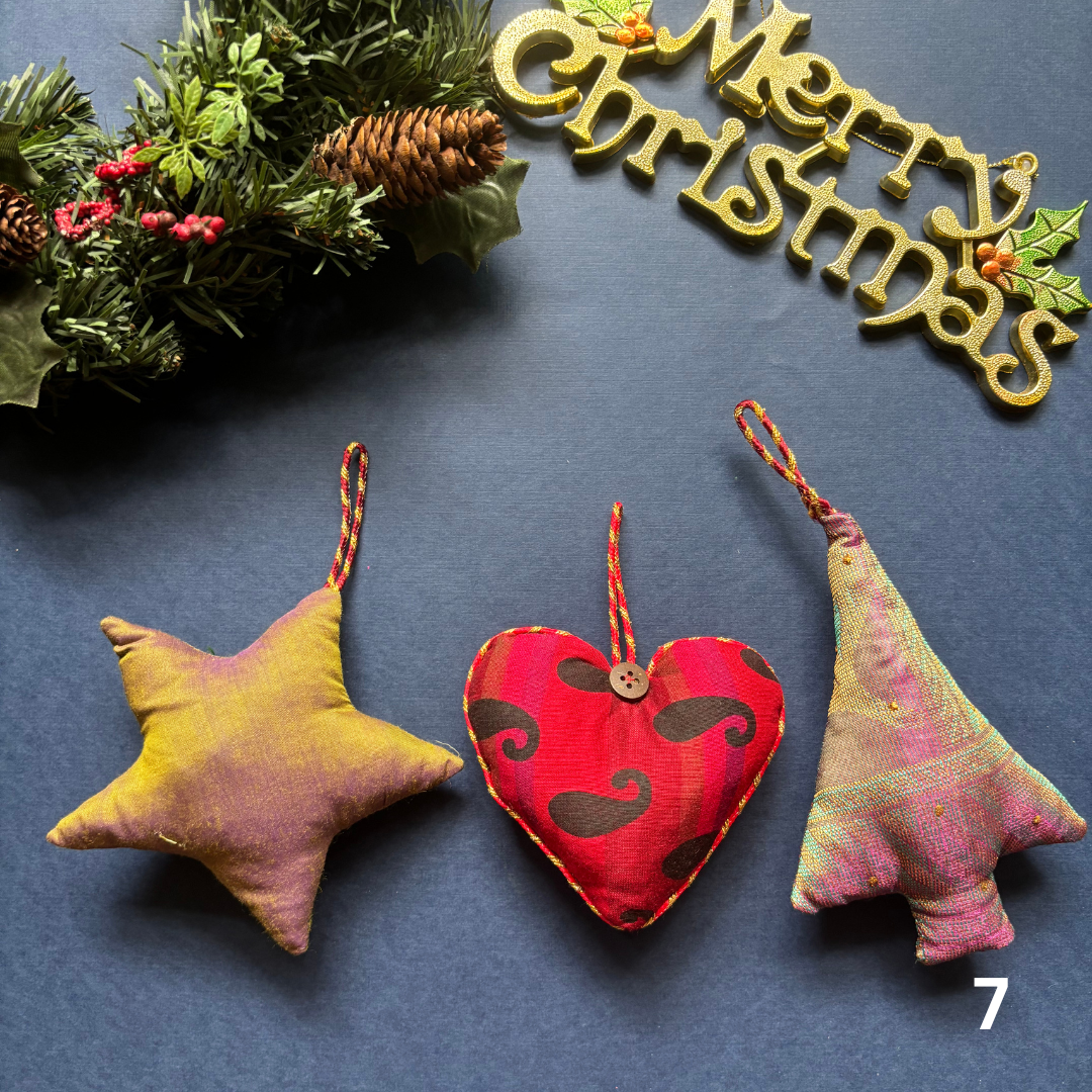 Christmas Ornaments | Large | Upcycled Christmas Decorations