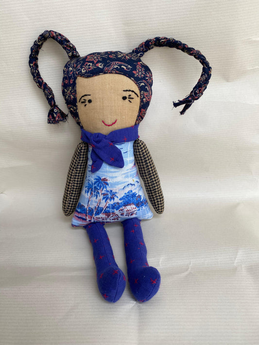 Lola: Stuffed Rag Doll | Upcycled and Handmade