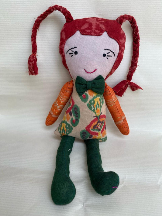 Lili: Stuffed Rag Doll | Upcycled and Handmade