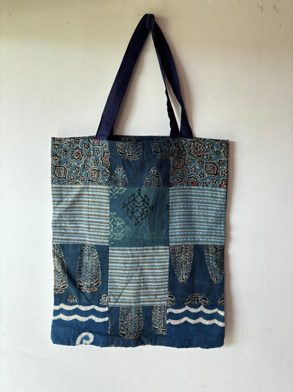 Patchwork Tote Bag | Upcycled and Handmade