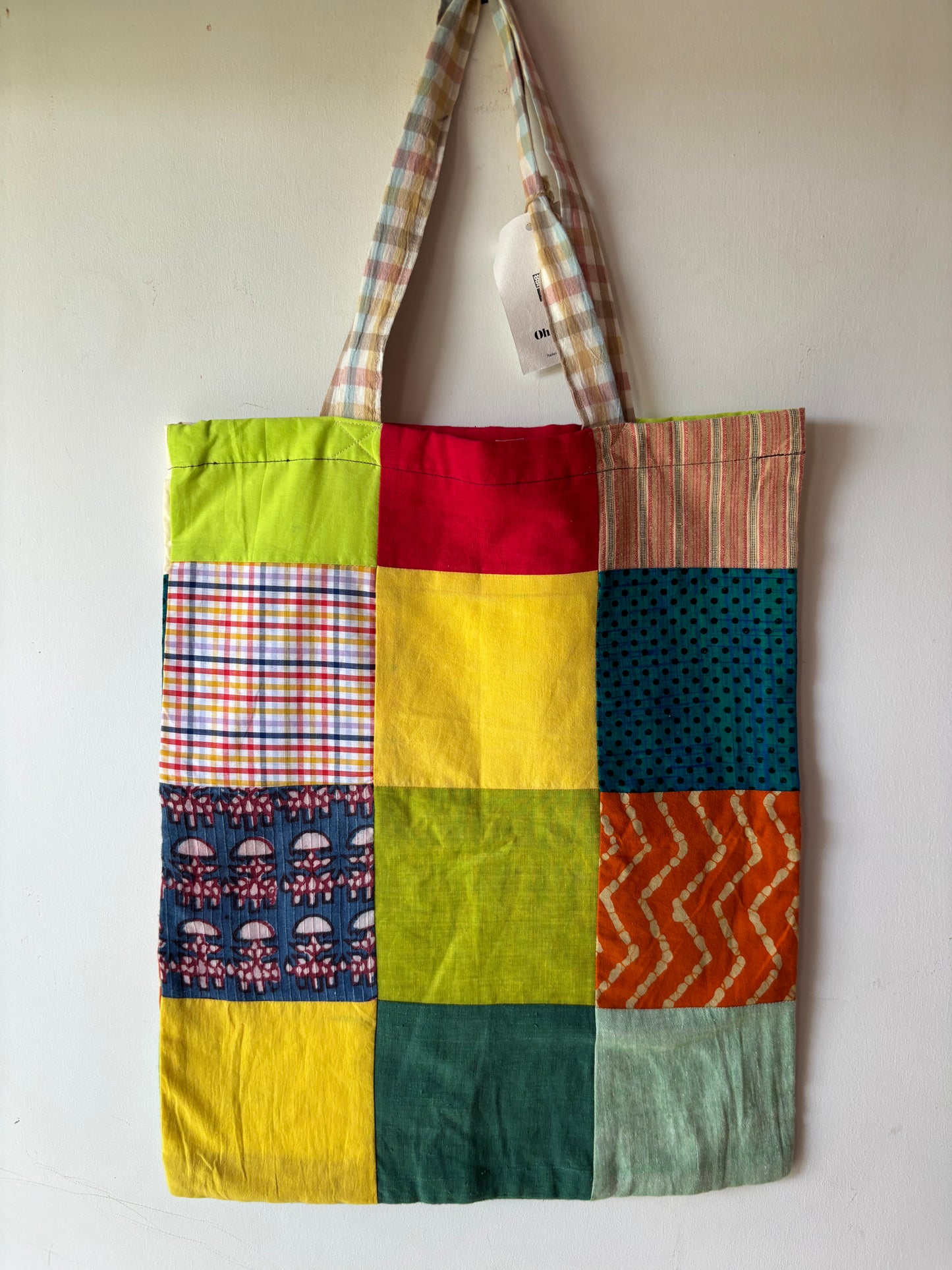 Patchwork Tote Bag | Upcycled and Handmade