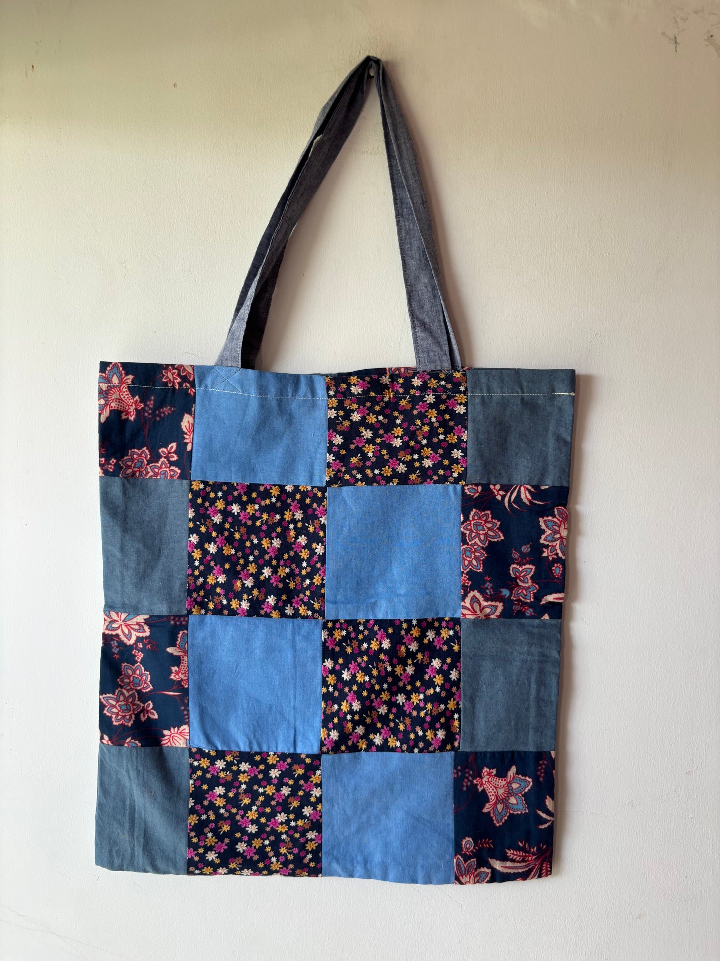 Patchwork Tote Bag | Upcycled and Handmade