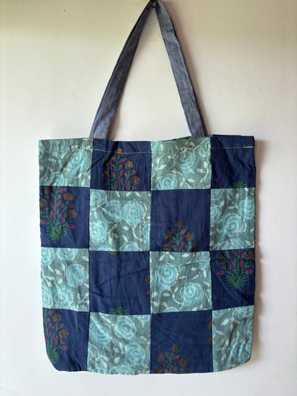 Patchwork Tote Bag | Upcycled and Handmade