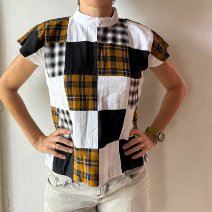 Patchwork Crop Top | Upcycled | One-of-a-kind