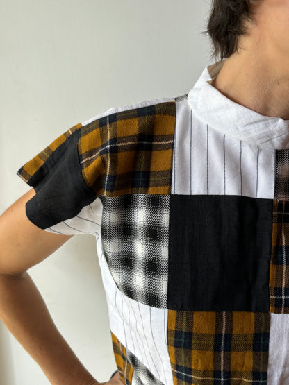 Patchwork Crop Top | Upcycled | One-of-a-kind