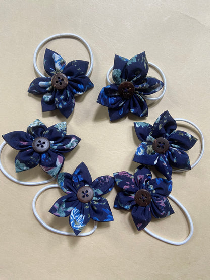 Petal Flower Rubber Band | Upcycled and handmade |