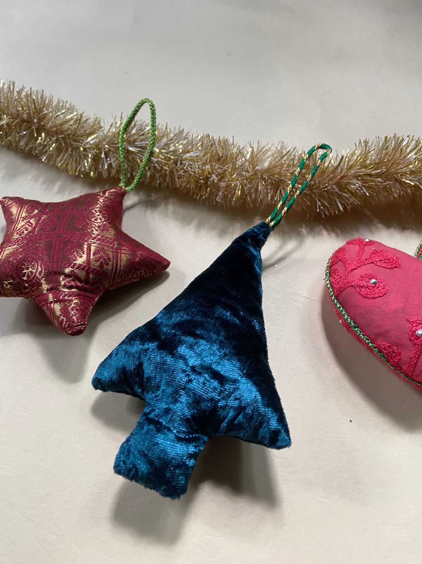 Christmas Ornaments | Medium | Upcycled Christmas Decorations | Set of 3