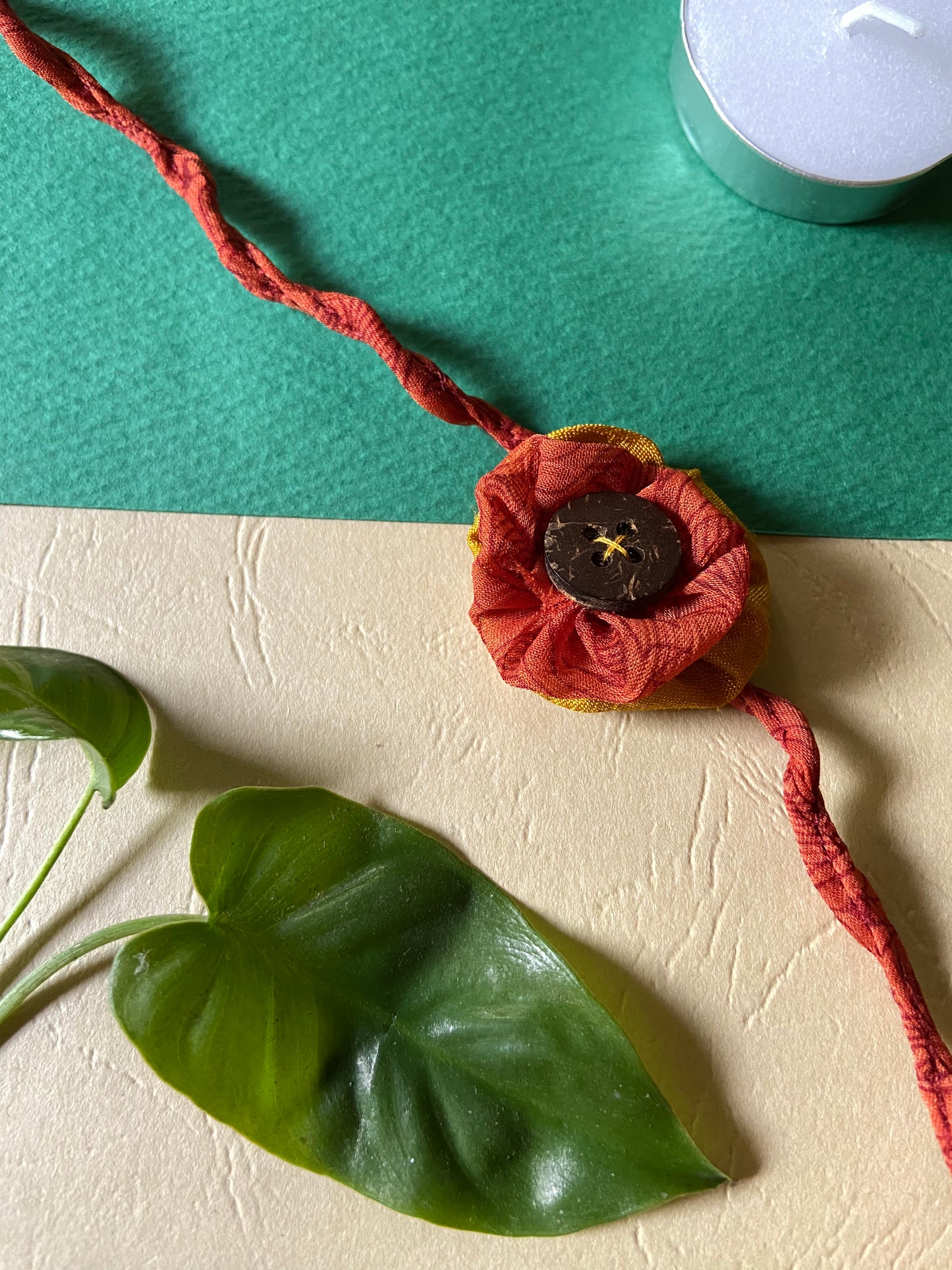 2 layer small Flower | Kids | Upcycled Rakhi