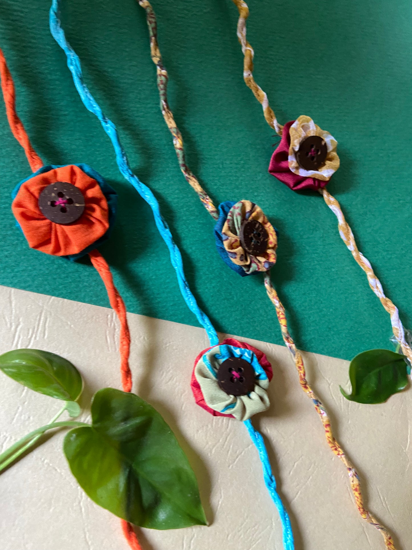 2 layer small Flower | Kids | Upcycled Rakhi