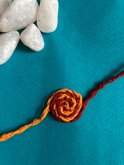 Knot-Rakhi-Upcycled-red-single