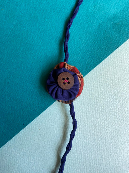 2 layer small Flower | Kids | Upcycled Rakhi