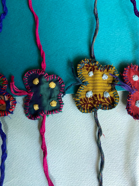 Butterfly Patchwork | Upcycled Rakhi