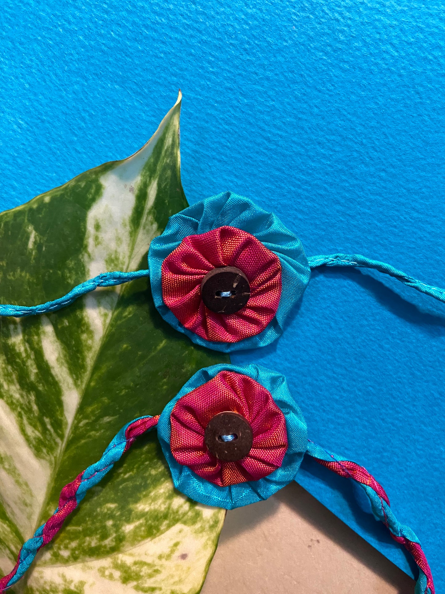 2 layer medium Flower | Kids | Upcycled Rakhi