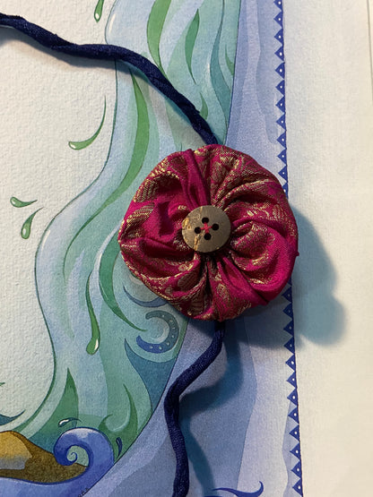 Single Flower | Upcycled Rakhi