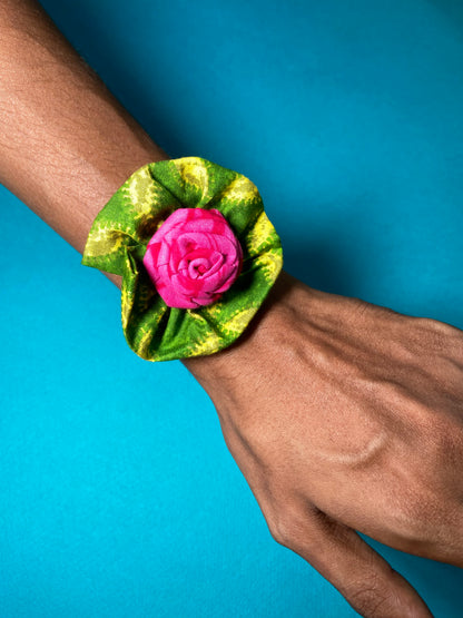 Braided rose | Upcycled Rakhi