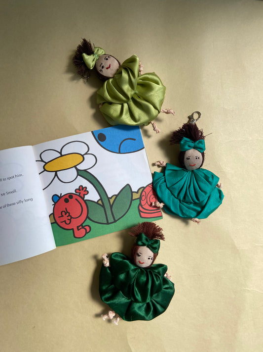 keychain-doll-upcycled-and-handmade-GREEN-3