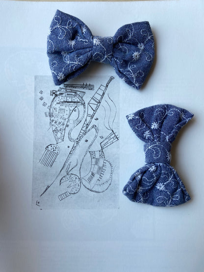 Upcycled-Bow-Clips-grey-blue-set
