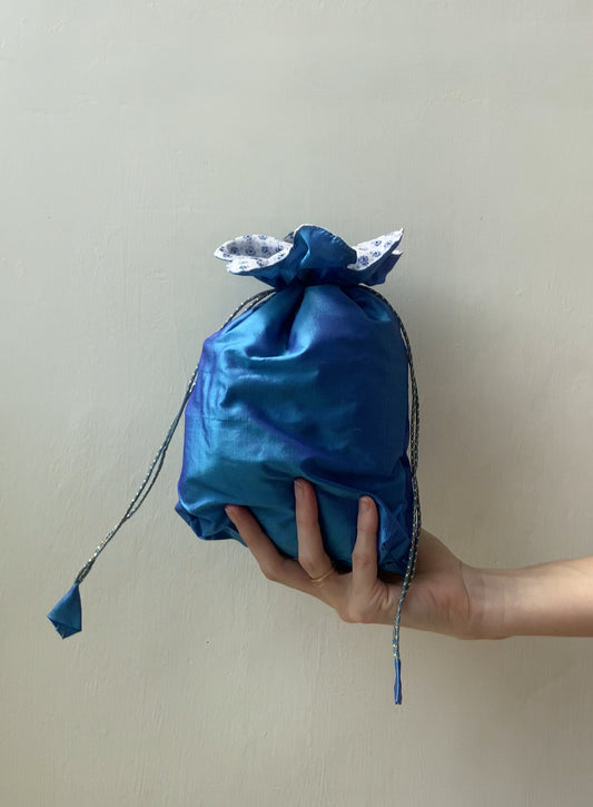 Flower Potli Bag | Upcycled and Handmade