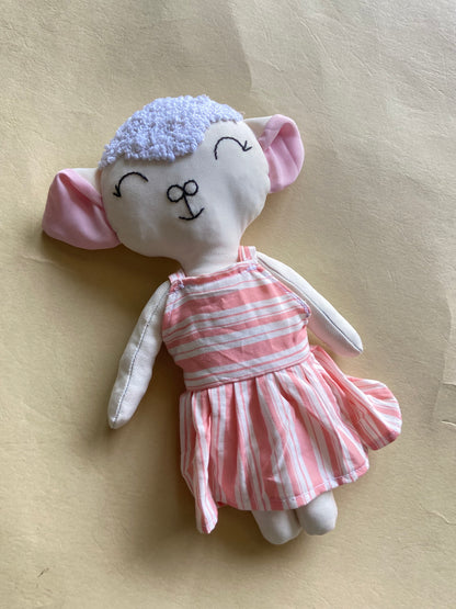 sheep-stuffed-toy-upcycled-and-handmade-pink-doll-dress