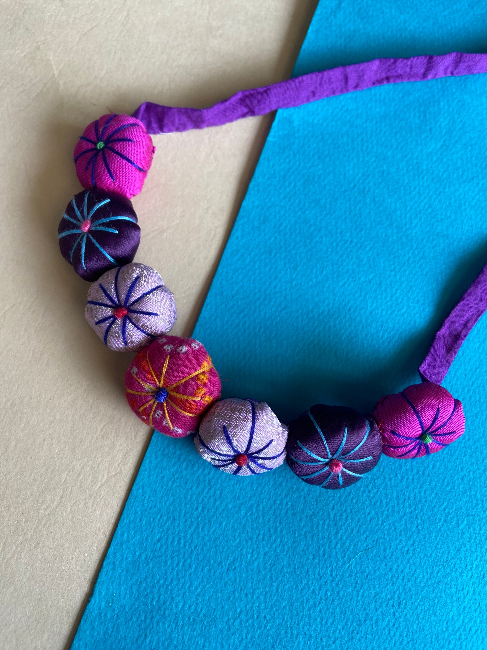 stuffed-flower-choker-handmade-upcycled-violet