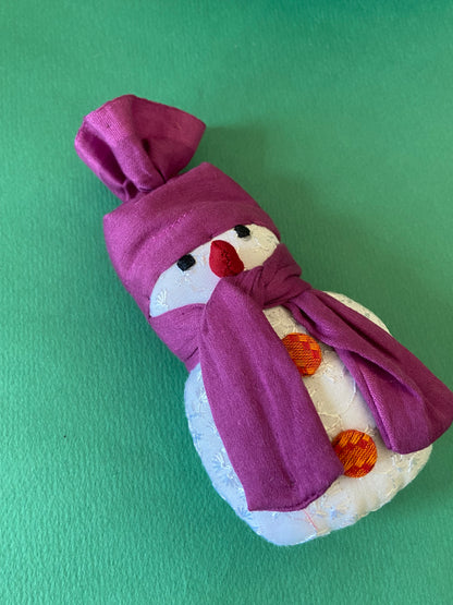 Snowman doll | Upcycled Christmas Decor