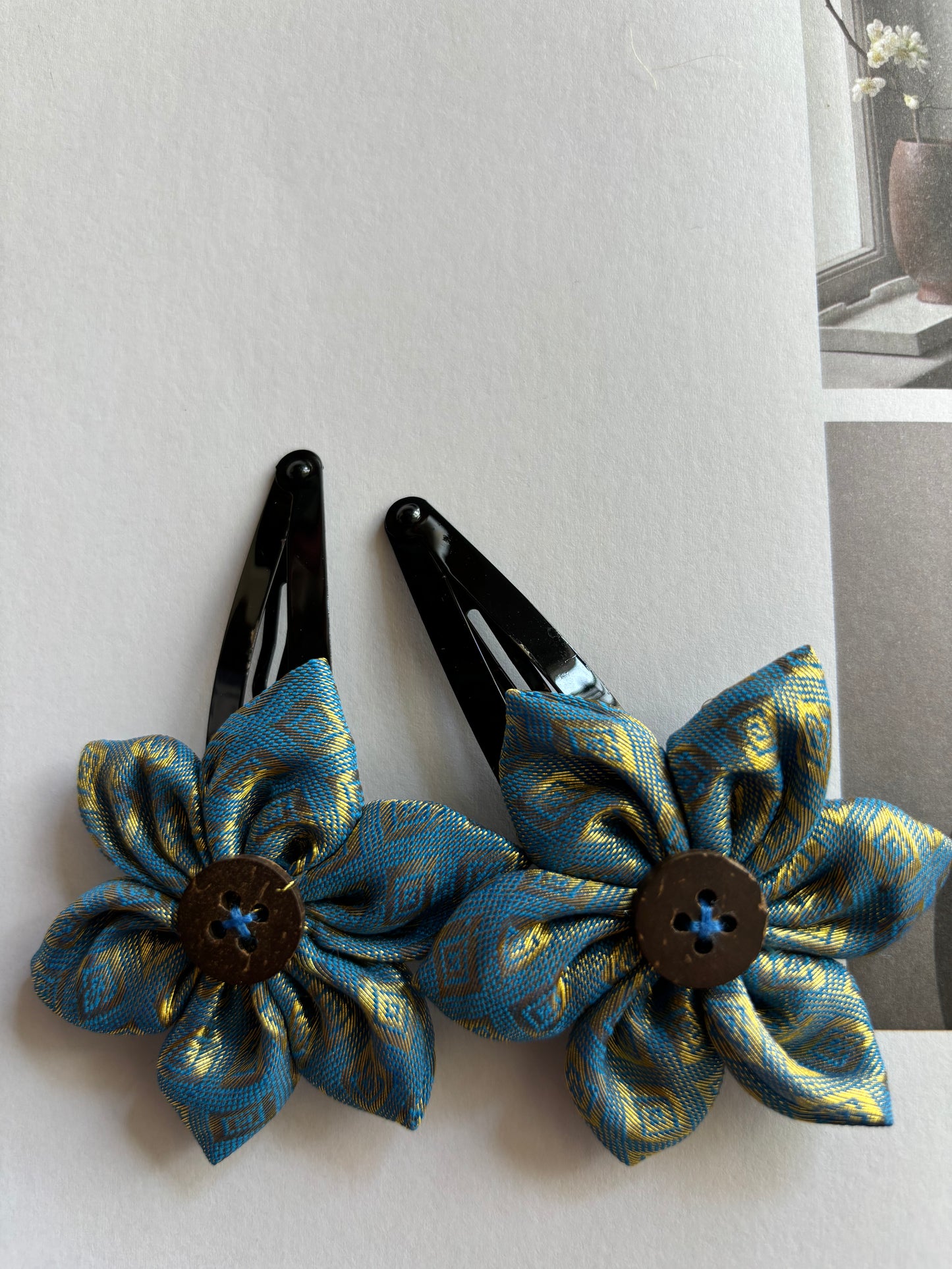 Petal Flower Clip | Set of 2 Upcycled