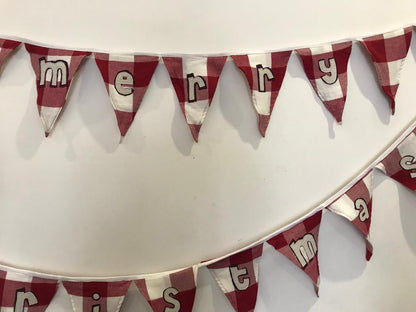 Merry christmas Bunting | Upcycled Christmas Decorations