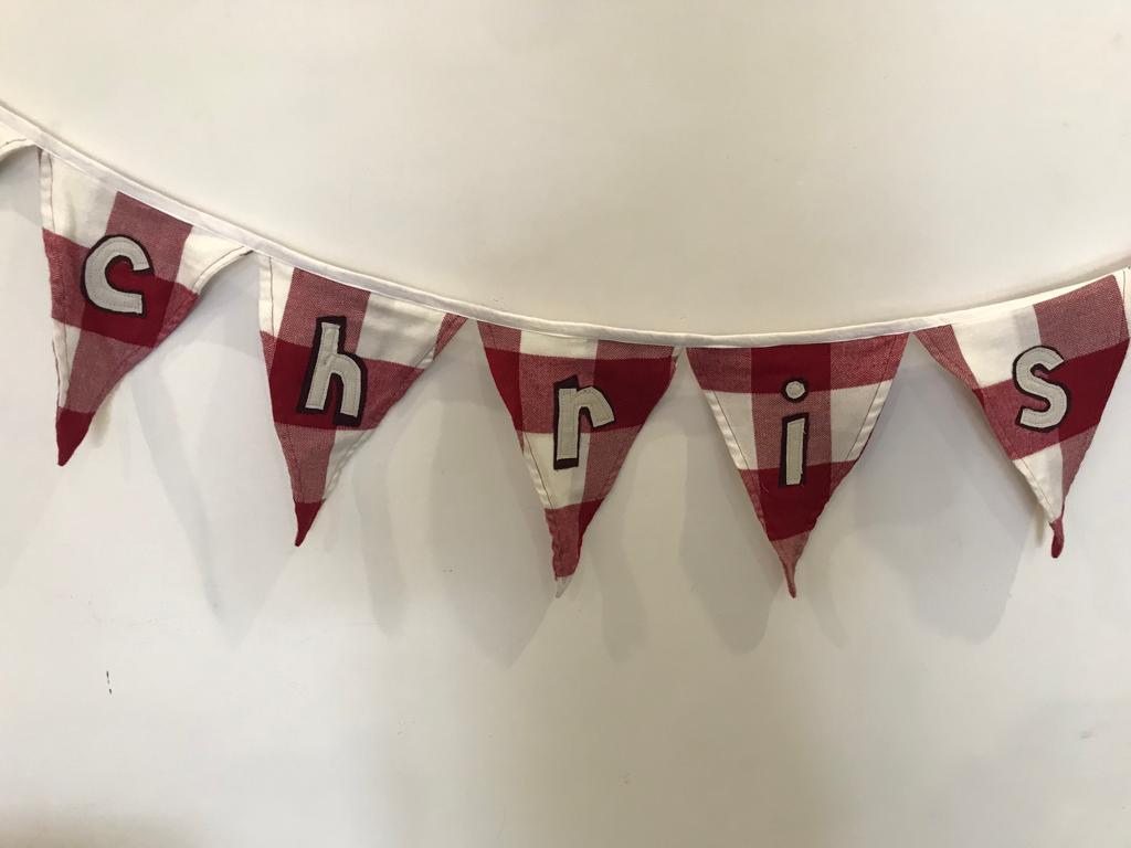 Merry christmas Bunting | Upcycled Christmas Decorations